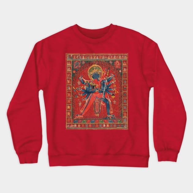 Chakrasamvara and consort Vajravarahi Crewneck Sweatshirt by AlexMir